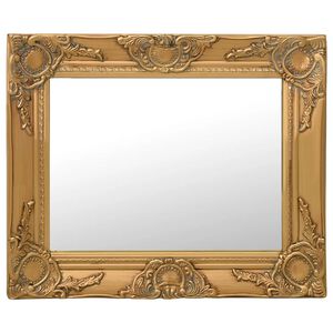 vidaXL Espelho de parede estilo barroco 50x40 cm dourado