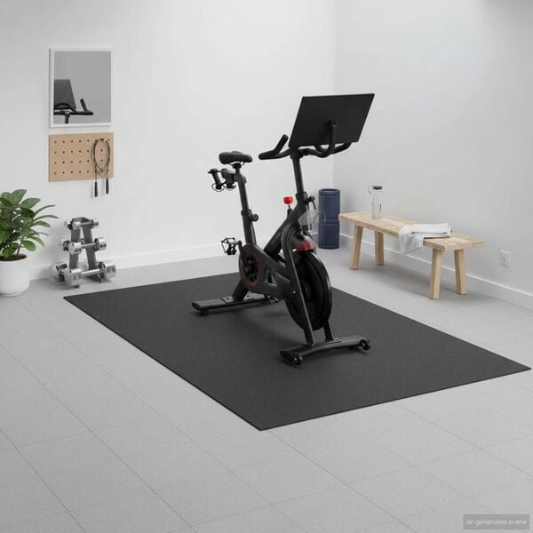 vidaXL Tapete de Prote&ccedil;&atilde;o para Esportes Preto 150 x 75 x 0.6 cm PVC