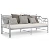 vidaXL Estrutura sofá-cama de puxar 90x200 cm metal cinzento