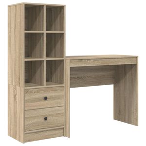 vidaXL Mesa Carvalho Sonoma 135,5 x 40 x 127 cm 2 unid.