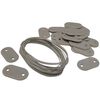 Nature 27 pcs conjunto de fixa&ccedil;&atilde;o de tela de jardim cinzento