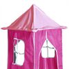 vidaXL Cama alta para crian&ccedil;a com torre 80x200 cm pinho maci&ccedil;o rosa