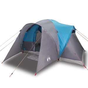 vidaXL Tenda familiar em c&uacute;pula para 6 pessoas imperme&aacute;vel azul