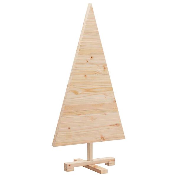 vidaXL Árvores de Natal Natural 90 cm Madeira de pinho maciça