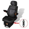 vidaXL Assento de trator com suspens&atilde;o