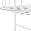 vidaXL Estrutura de cama de dia Branco 75 x 190 cm A&ccedil;o