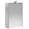 vidaXL Arm&aacute;rio de Espelho para Banheiro Cinzento 43 x 16 x 62.5 cm