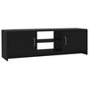 vidaXL M&oacute;vel de TV 120x30x37,5 cm contraplacado preto