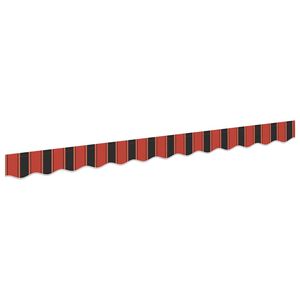 vidaXL Substitui&ccedil;&atilde;o de Valance de Toldo Laranja / Preto / Amarelo 2,5 m