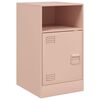 vidaXL Mesa de cabeceira 34,5x39x62 cm a&ccedil;o rosa
