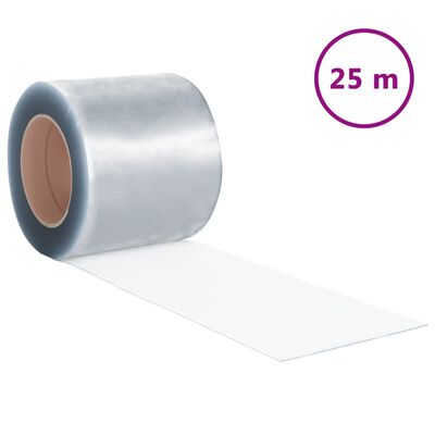 vidaXL Rolo para cortina de tiras PVC 2 mm x 200 mm 25 m