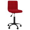 vidaXL Cadeiras de jantar giratórias 2 pcs veludo vermelho tinto