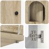 vidaXL Casa para Gatos Sonoma 85 x 55 x 50,5 cm Madeira processada