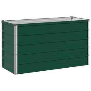 vidaXL Cama de Jardim Elevada Verde 100 x 40 x 55 cm