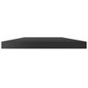 vidaXL Prateleiras estante 4pcs 100x20x1,5cm contrap. preto brilhante