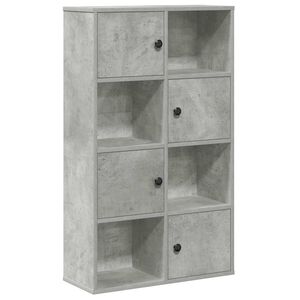 vidaXL Estante 60x24x101,5 cm derivados de madeira cinzento cimento