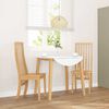 vidaXL Cadeiras de jantar 2 pcs madeira de seringueira maci&ccedil;a