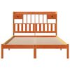 vidaXL Cama com estante sem colch&atilde;o 140x190 cm pinho maci&ccedil;o