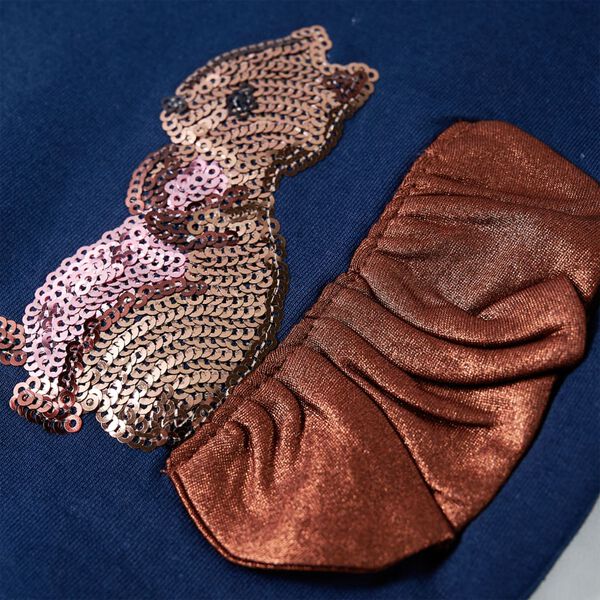 Sweatshirt para crian&ccedil;a azul-marinho 104