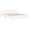 vidaXL Estrutura de Cama com Cabeceira Branco 193 x 203 cm
