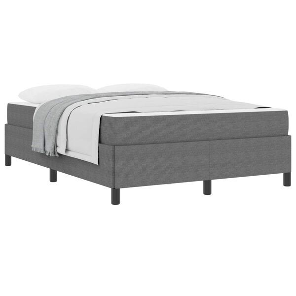 vidaXL Estrutura da Cama Cinzento-claro 140 x 190 cm tecido