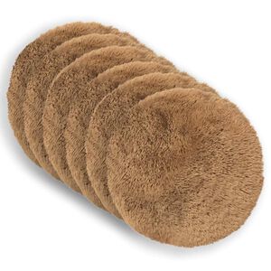 vidaXL Almofada HEERLEN 2 unid. Cinzento-acastanhado Fleece PV