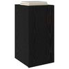 vidaXL Gabinete de TV de Parede 2 pcs Carvalho Preto 30,5 x 30 x 60 cm