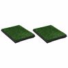 vidaXL WC animais estima&ccedil;&atilde;o 2 pcs c/ bandeja e relva art. 63x50x7cm