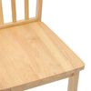 vidaXL Cadeiras de jantar 2 pcs madeira seringueira maci&ccedil;a natural