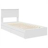 vidaXL Cama com Armazenamento Branco 90 x 200 cm Madeira processada