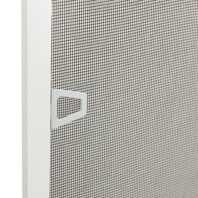 vidaXL Tela anti-insetos para janelas 100x120 cm branco
