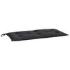 vidaXL Almofad&atilde;o p/ banco de jardim 100x50x7 cm tecido oxford preto