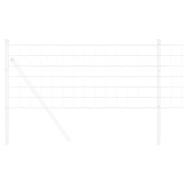 vidaXL Cerca Euro Prateado 0.4 x 25 m