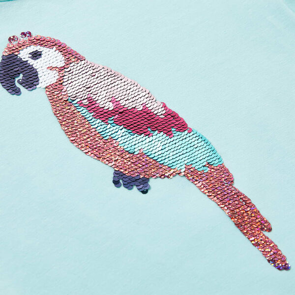 T-shirt de crian&ccedil;a ciano-claro 140