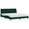 vidaXL Estrutura de cama sem colch&atilde;o 180x200 cm veludo verde-escuro