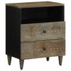 vidaXL Mesa de cabeceira cinzento claro 50x33x60 cm