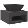 vidaXL Fire Pit Preto 50 x 50 x 40 cm A&ccedil;o