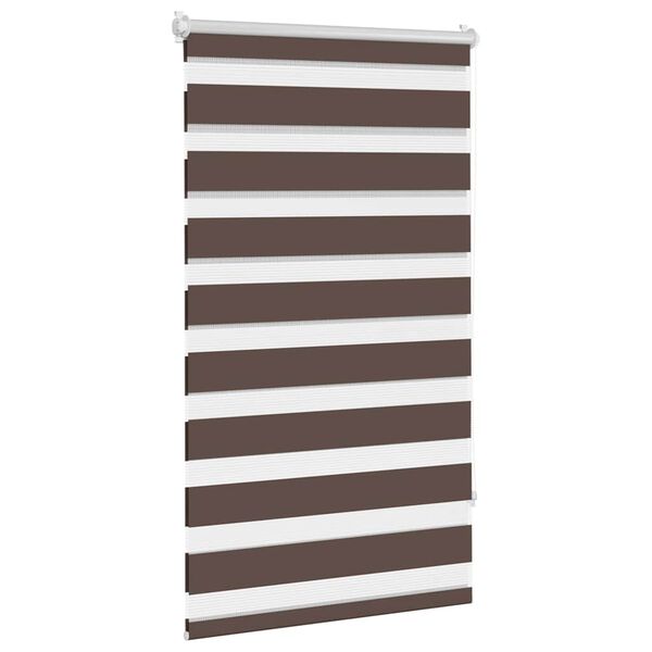 Estore de rolo 70 x 120 cm, linhas de zebra / Caf&eacute;