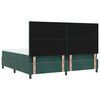 vidaXL Cama Box Spring LED Verde Escuro 200 x 200 cm tecido