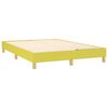 vidaXL Cama box spring c/ colch&atilde;o e LED 140x200 cm tecido verde