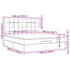 vidaXL Estrutura cama otomana colchões 180x200cm veludo cinzento claro