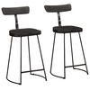 vidaXL Bancos de bar 2 pcs 49x43x88 cm madeira de mangueira maci&ccedil;a