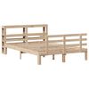 vidaXL Estrutura de cama com cabeceira 120x200 cm pinho maciço