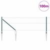 vidaXL Poste de Cerca Verde 100 x 0,6 m (malha de 25 mm) A&ccedil;o e PVC