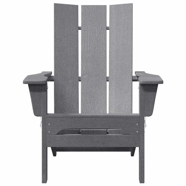 vidaXL Cadeira Adirondack Dobrável Cinzento-claro 74.5 x 80.5 x 90cm