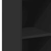 vidaXL Armário alto 40x41x124 cm derivados de madeira preto