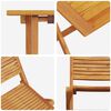 vidaXL Conjunto Bistro Dobr&aacute;vel 3 pcs Castanho