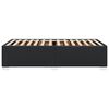 vidaXL Estrutura de cama 90x190 cm couro artificial preto