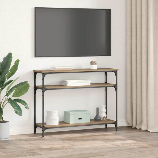 vidaXL Aparador Carvalho Artesanal 100 x 29 x 75 cm Madeira processada