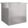 vidaXL Caixa de Armazenamento Externa Prateado 55 x 50,5 x 50 cm A&ccedil;o